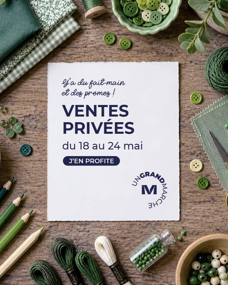 Oyez, oyez, les ventes privées sont arrivées 👀 Du 18 au 24 mai, profitez de prix doux sur les pépites de vos boutiques préférées ❤️ Une aubaine à l’approche de l’été, pour se faire plaisir et combler ceux que vous aimez.