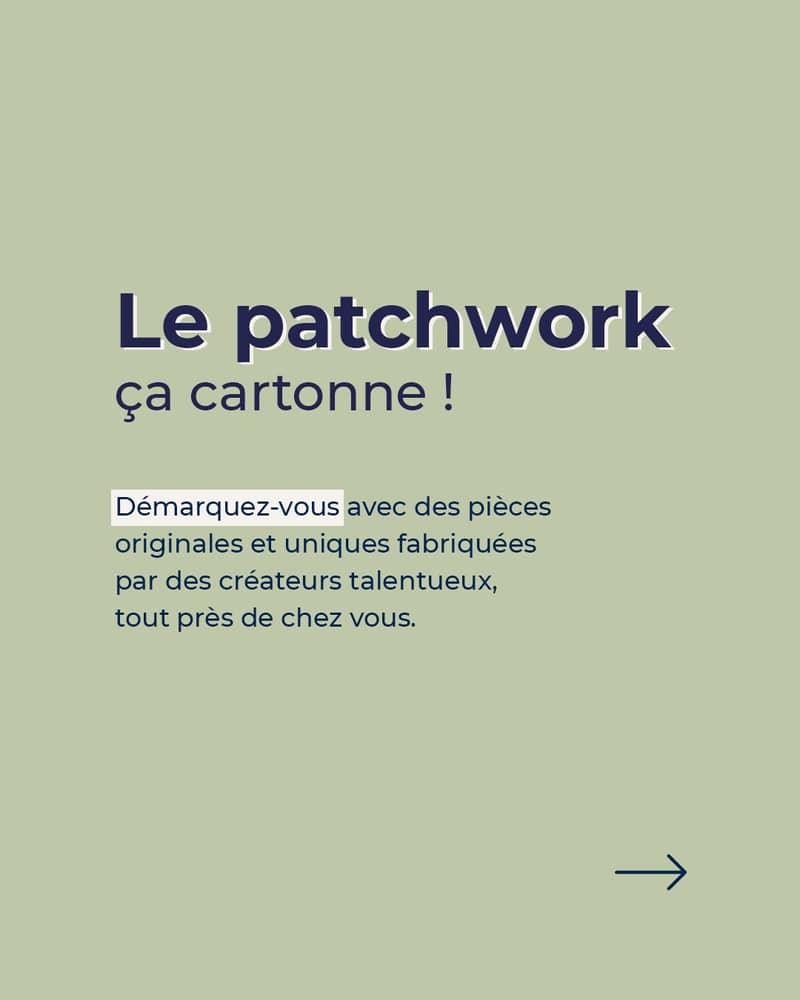 Le patchwork s’invite dans votre garde-robe et votre décoration intérieure 🌈. Créativité, durabilité et singularité sont les maîtres mots de cette technique artisanale qui fait sensation dans notre communauté de créateurs passionnés.