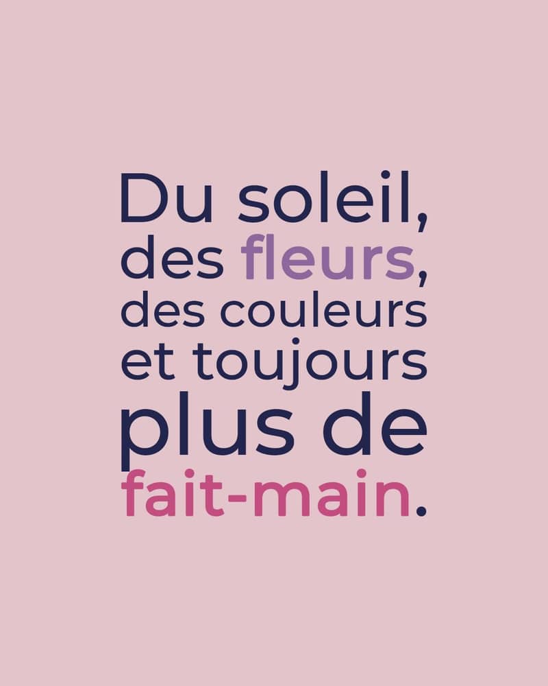Le printemps est arrivé 🌸☀️. L’occasion de mettre en lumière les créations fleuries qui sortent des ateliers de nos artisans. Leur travail est épatant, tout simplement !