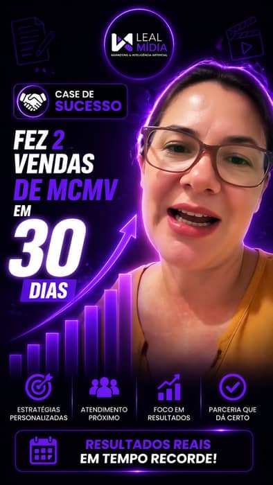 2 vendas em 30 dias de 800 mil de VGV.

Toque no link da bio e contrate.
