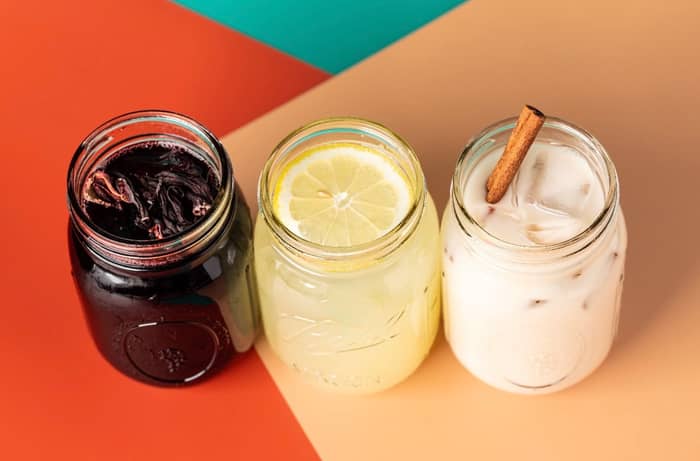 agua frescas. always fresh. made in house.