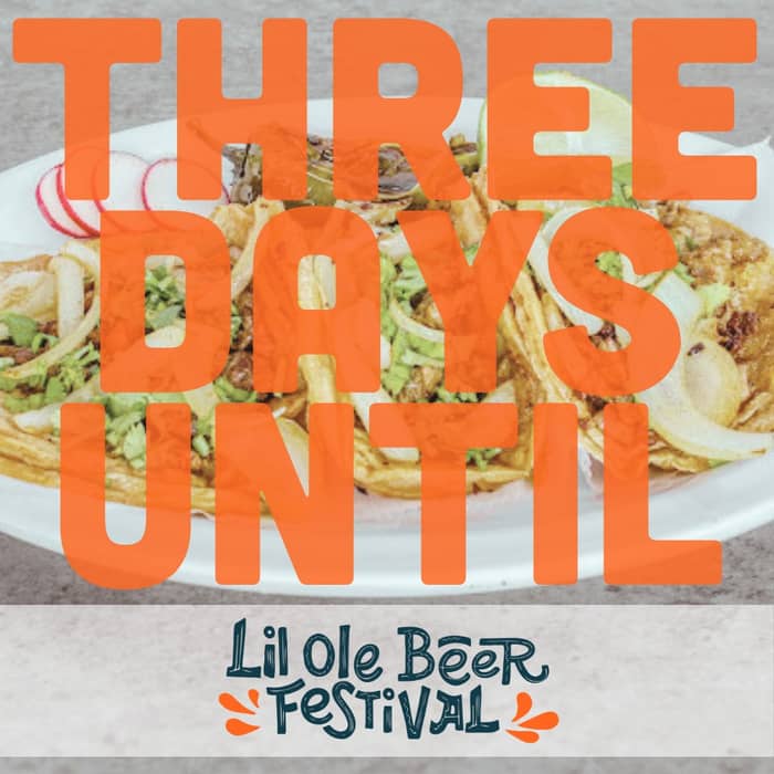 Just three more sleeps until Lil Ole Beer Festival...