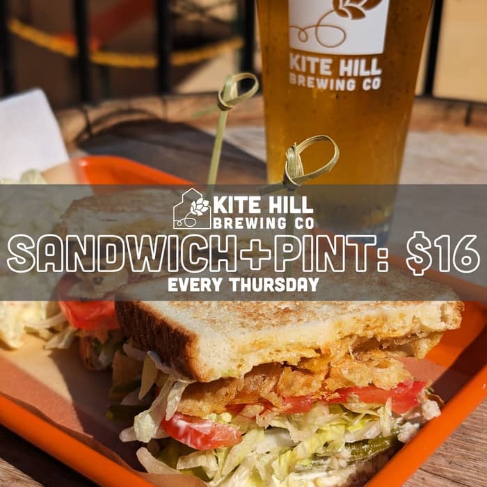 A sandwich and a pint for just $16. Wow. How nice ...