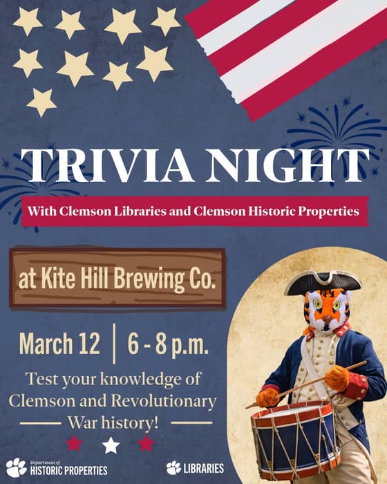 More trivia? Yup!

Clemson Libraries and Clemson H...