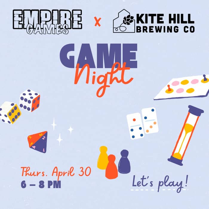 We’re teaming up with Empire Games in Anderson for...