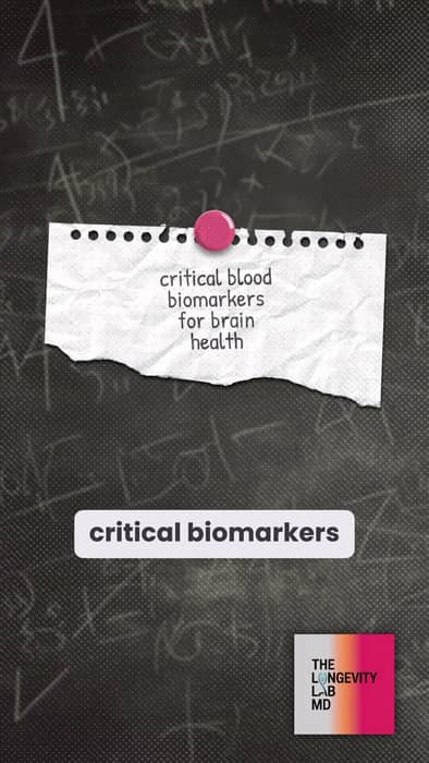 We discuss how your annual blood test can reveal important information about the future health of your brain. Certain biomarkers like homocysteine, inflammatory markers, vitamin levels, and thyroid function can provid…