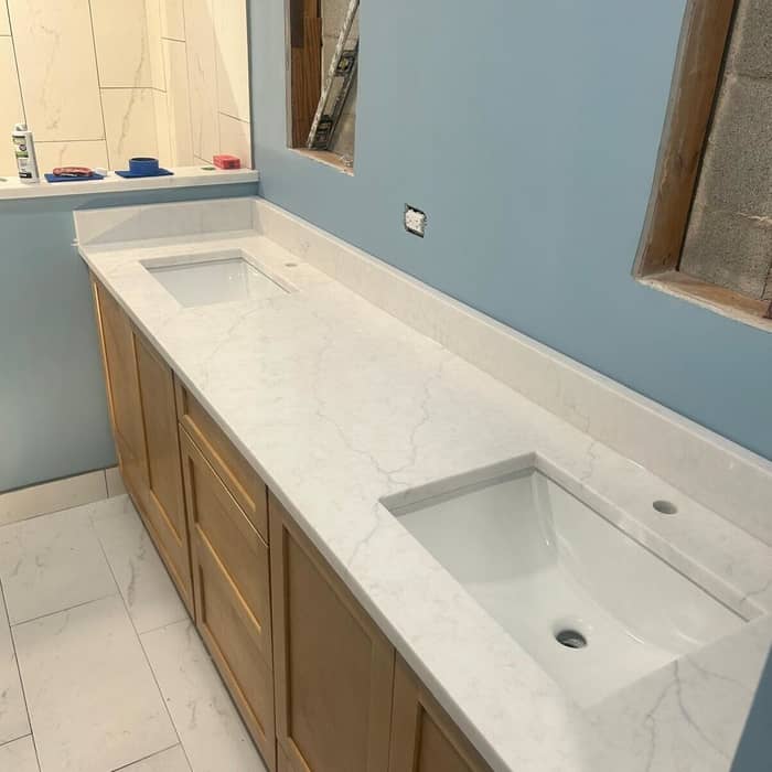 Beautiful Bathroom countertop installation