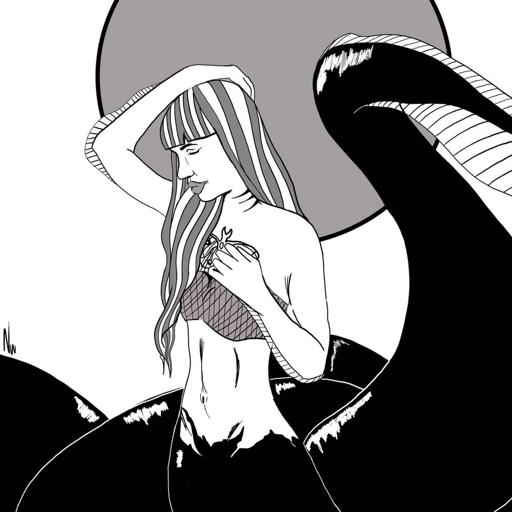 Nummer 9. #nearlywyvern #mermaid #undead @alinabnsn