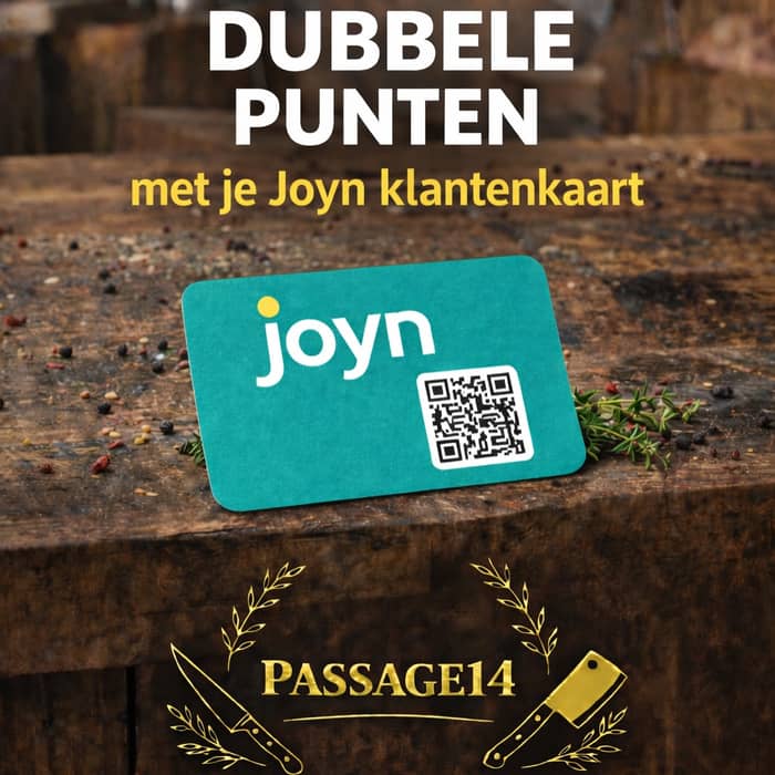 Donderdag = promo-dag bij ons! 🥩
👉 Dubbele punten op je klantenkaart
👉 Promotie van onze slager

Nog geen klantenkaart? Dan is donderdag hét moment om er eentje te nemen en meteen te sparen 🎁
Kom langs, profiteer en laat je verrassen door onze verse aanbiedingen!