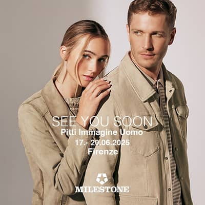 See you soon!
°
In wenigen Tagen ist es wieder soweit!
°
Vom 17. bis 20. Juni 2025 findet  in Florenz die 108. Pitti Immagine Uomo statt.
°
MILESTONE präsentiert auf dieser weltweit größten Messe für Herrenmode, seine neue Frühjahr/Sommer-Kollektion 2026.
°
Wir freuen uns auf Ihren Besuch!
°
Sie finden MILESTONE auf der Messe in Florenz: 
📍Pitti Immagine Uomo Stand H24 im Padiglione Centrale.
°
°
°
See you soon!
°
It’s that time again in just a few days!
°
The 108th Pitti Immagine Uomo will take place in Florence from June 17-20, 2025.
°
MILESTONE will present its new Spring/Summer 2026 collection at the world’s largest menswear trade fair.
°
We look forward to your visit!
°
You can find MILESTONE at the fair in Florence:
📍Pitti Immagine Uomo booth H24 in the Padiglione Centrale.
°
°
#pitti 108 #pittiuomo #milestone.jackets #pittiimmagine #firenze 
°
°
________