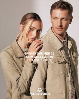 MILESTONE - NEUE KOLLEKTION - FRÜHJAHR/ SOMMER 2026 
COMING SOON
°
Der Winter scheint noch alles in seinem kalten Griff zu haben. Umso mehr sehnen wir uns nach dem Frühling.
°
Die ersten Modelle der neuen MILESTONE Frühjahr/ Sommer Kollektion sind bereits eingetroffen.
Schauen Sie bei Ihrem MILESTONE Händler in Ihrer Nähe vorbei oder stöbern Sie online.
°
Wir wünschen Ihnen viel Spaß dabei und viele Inspirationen für Ihre Frühjahrsoutfits.
°
MILESTONE ist Jackenexperte.
Modernes Design, sorgfältig ausgewählte Materialien und präzise Verarbeitung zeichnen MILESTONE aus und sind seit 1994 ein Erfolgsgarant.
°
Be MILESTONE. Own Your Style.
°
°
°
MILESTONE - NEW COLLECTION - SPRING/SUMMER 2026
COMING SOON
°
Winter still seems to have everything firmly in its cold grip. All the more reason to look forward to spring.
°
The first pieces from the new MILESTONE Spring/Summer collection have already arrived.
°
Visit your nearest MILESTONE retailer or browse online.
°
We hope you enjoy browsing and find plenty of inspiration for your spring outfits.
MILESTONE is a jacket expert.
°
Modern design, carefully selected materials, and precise craftsmanship characterize MILESTONE and have been a guarantee of success since 1994.
°
Enjoy the season with MILESTONE.
°
Be MILESTONE. Own Your Style.
°
°
 #milestonejackets  #Fashiontrends2026 #springsummer26 #trend2026 #newcollection 
°
_____________
