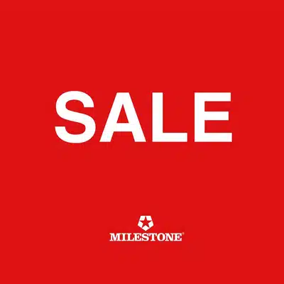 The sale is in full swing!
°
Discover great deals at your local Milestone retailer or browse our online store.
°
Have fun shopping and finding the best bargains.
°
Don’t forget to tell your best friends too.