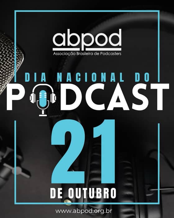 🎙️ Hoje é o Dia Nacional do Podcast! São 21 anos, no Brasil, dessa mídia que amamos e que compartilha conhecimento, entretenimento e histór