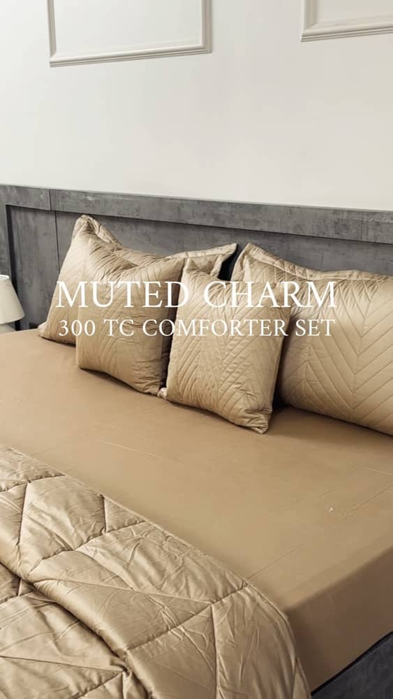The kind of comfort you’ll never want to leave ☁️✨

Muted Charm | 300 TC Comforter Set
Minimal elegance. Plush comfort. Timeless beauty.

Complete Set Includes:
• 1 Super King Bedsheet
• 2 Quilted Pillow Covers
• 2 Quilted Cushion Covers
• 1 Comforter

DM for catalogue & orders 🤍

#LuxuryLiving #MutedCharm #HouseOfOwlet #PremiumBedding #HomeLuxury