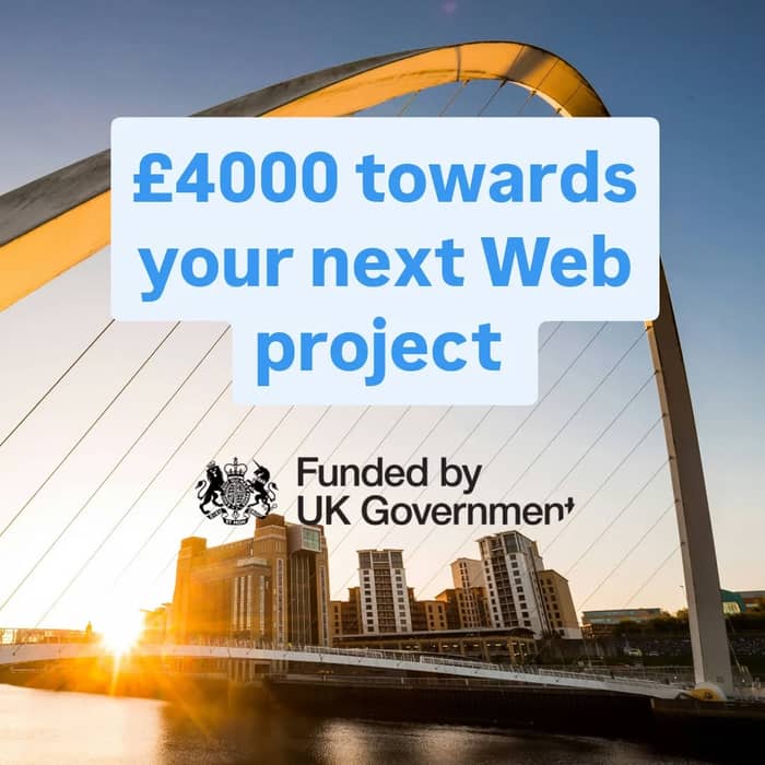 The North of Tyne Business Support Fund (Phase 3) just launched. If your business is in Newcastle, North Tyneside or Northumberland, you could get 50% of your web project funded.

We're a registered provider with NBSL, so working with us on a funded project is straightforward.

Applications are open now. Link in bio for the full breakdown.