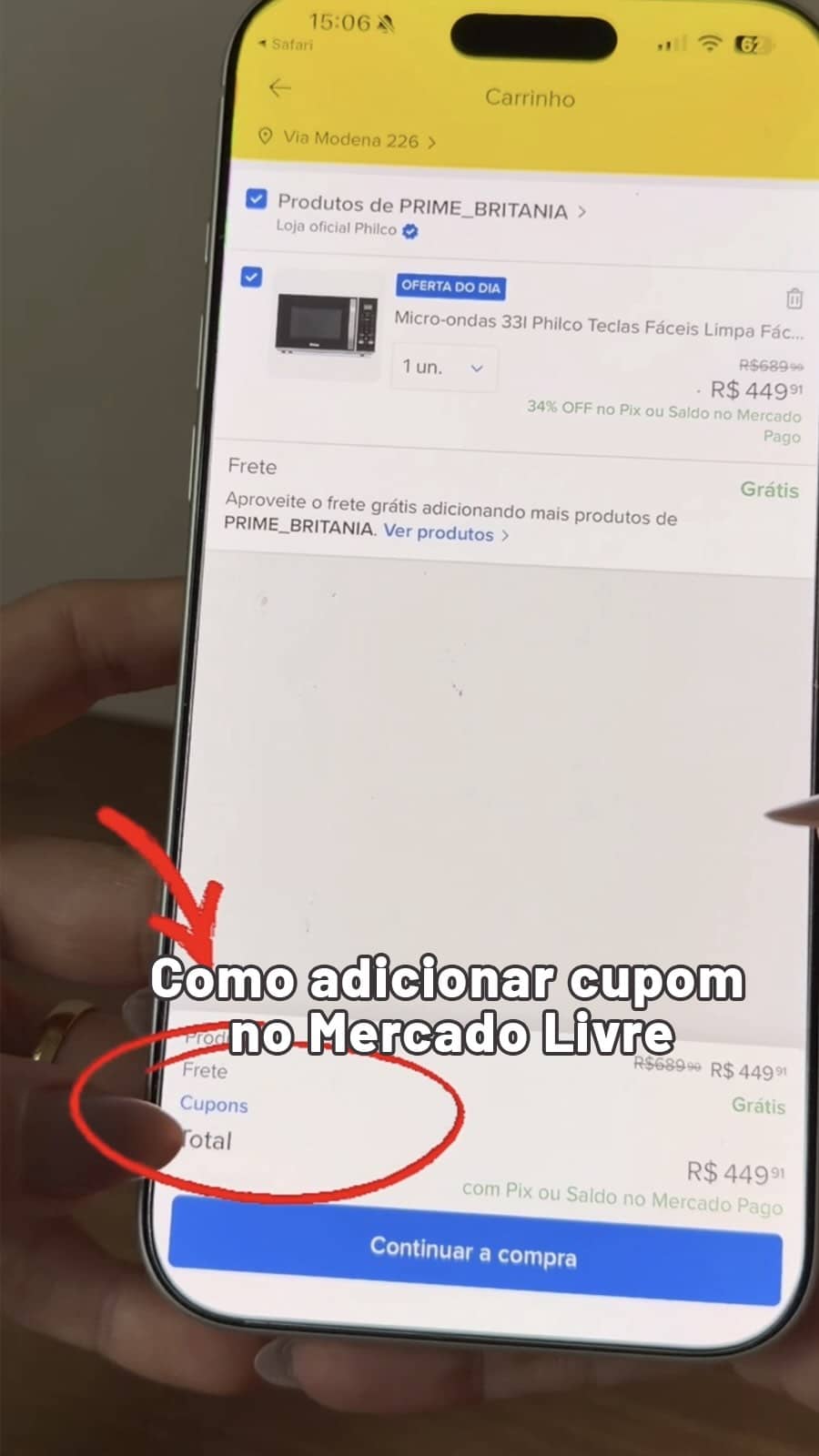 Como aplicar cupom no Mercado Livre 🛍️