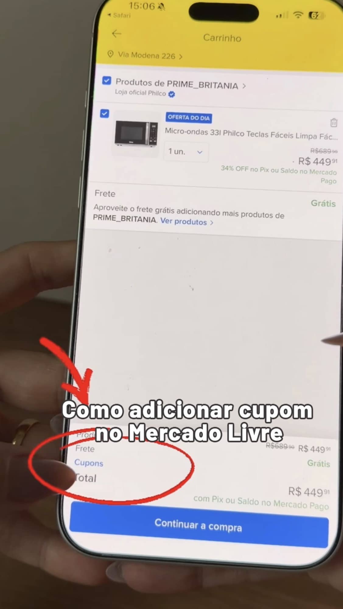 Como aplicar cupom no Mercado Livre 🛍️