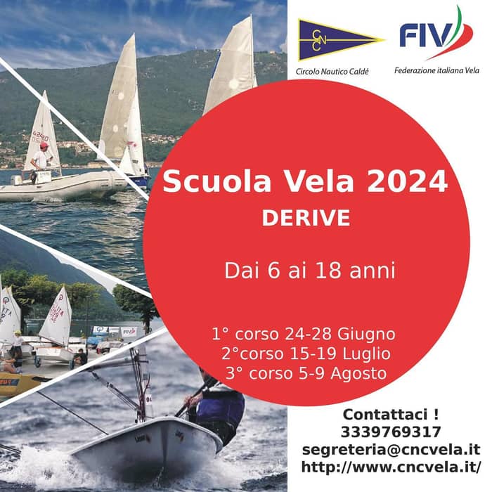 Ecco finalmente le date dei corsi estivi 2024 del Circolo Nautico Caldè! Ragazzi e ragazze, vi aspet