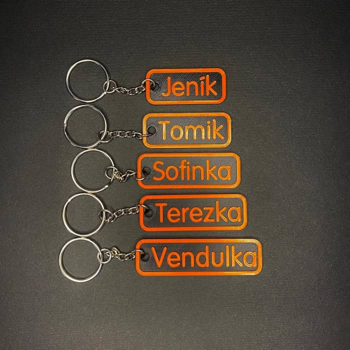 I takové jednoduché klíčenky si můžete u nás objednat na zakázku 🤩