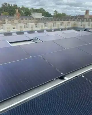 🌟We've just installed a12kWp solar panel setup on a local nursing home's flat roof, using a ballasted mounting frame.

Want details? Visit our website to check out our eco-friendly home/business options. Get a free, no-obligation site check. 
https://ngre.co.uk/free-home-survey/

 🌱✨ #GreenEnergy #SolarPower