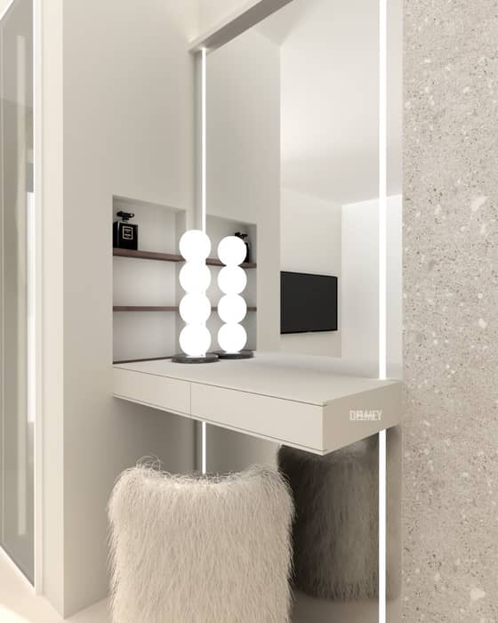 Fifty shades of beige
Le souhait de ma cliente était que cette chambre soit minimaliste, alors nous avons joué sur les matières