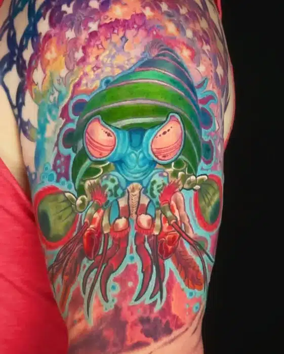 Cosmic mantis shrimp ❤️ Thanks Josh for making the trip from Astoria and letting me cook! Four sessions of hard work 🧜♂️