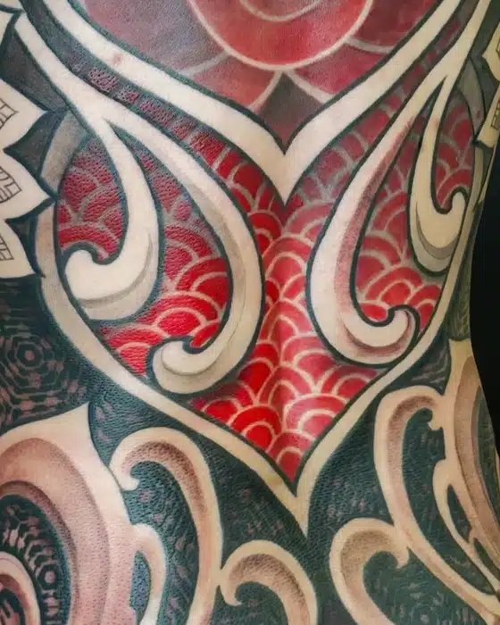 Quick in-progress shot of one of my favorite back pieces! We still have to do the armpits and legs. We’ll be finishing this at the #seattletattooexpo
Thanks Dafs!