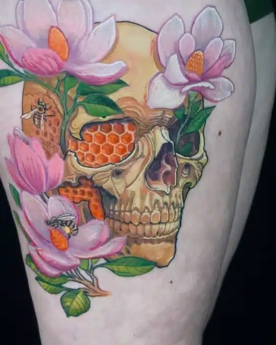 Honeycomb skull on Alta 😀 We’re gonna add a geometric background soon! Thanks for looking