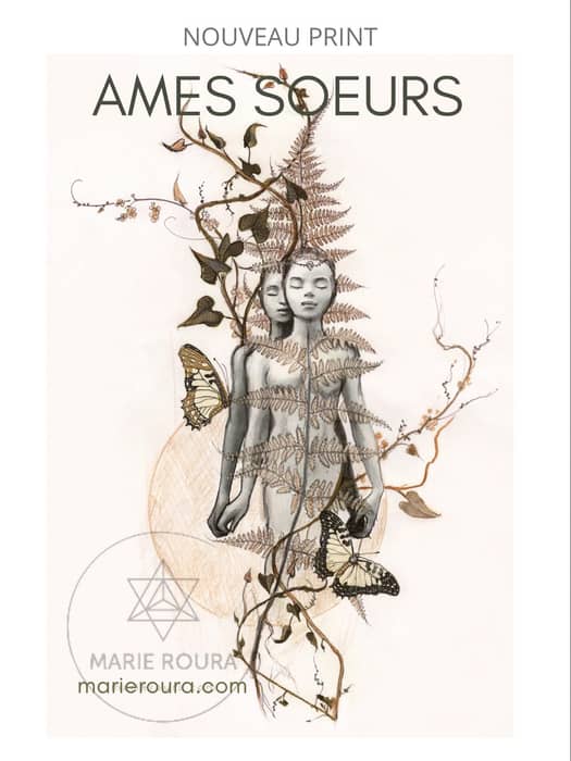 Nouveau print : AMES SŒURS  https://www.marieroura.com/product/ames-soeurs/  format A4 (21×29,7)
Imp
