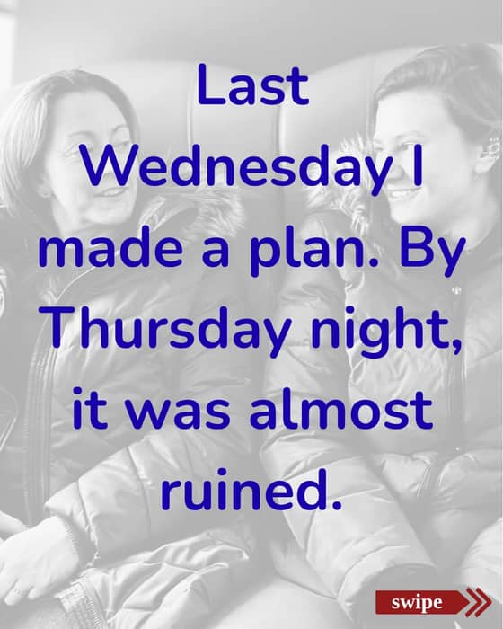 I hurt my knee last Thursday night and couldn’t walk on it.
By Sunday morning I was hobbling around…