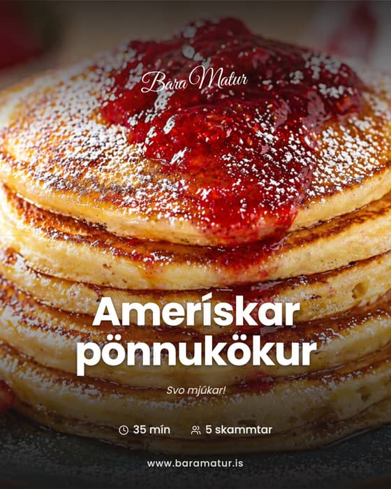 Amerískar pönnukökur 🥞🇺🇸
Flettu fyrir uppskrift 👉🏼