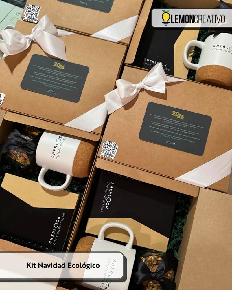 🎄 Kit Navidad Ecológico 🎄 Un detalle corporativo que habla por tu marca… incluso antes de abrir la caja. Este kit fue