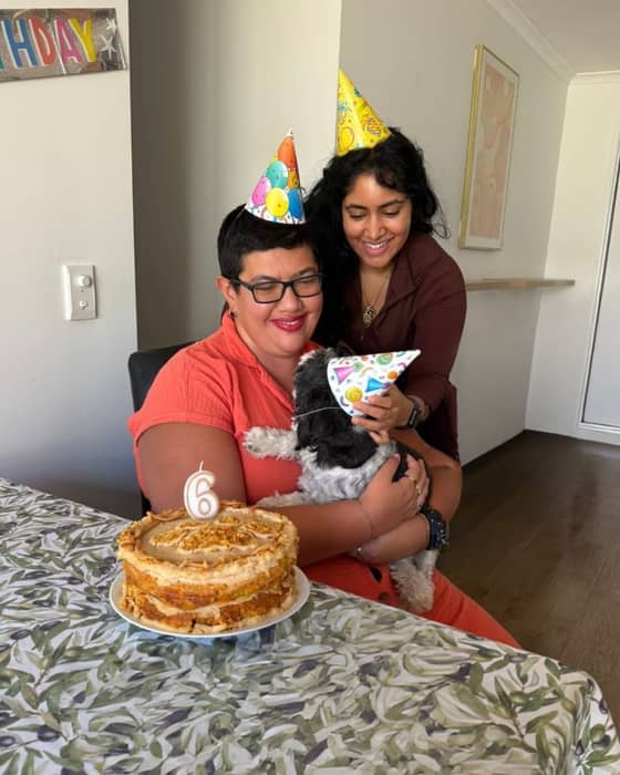 Over the weekend, we celebrated a very special birthday - Macey the pup turned 6! 🐾🎂

Christine shared the joy with her beloved dogs and support worker Sass, who went the extra mile by baking a beautiful dog-friendly cake.

Moments like these are about more than celebrations - they’re about connection, companionship and creating memories that make everyday life meaningful.