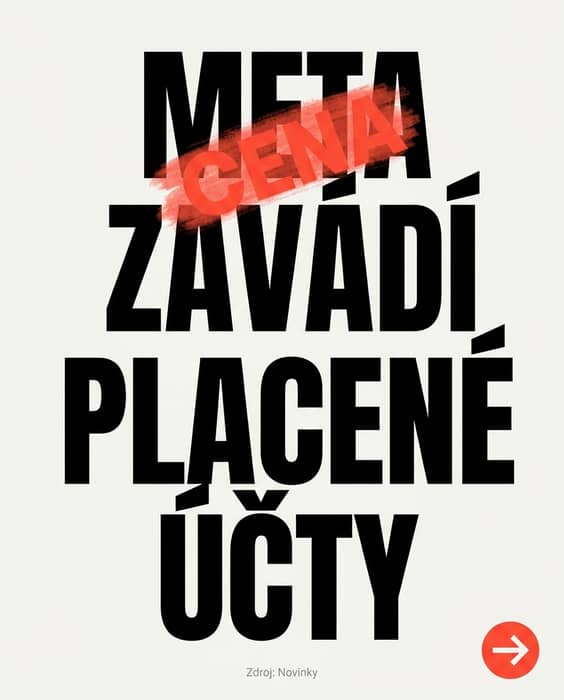 Meta spouští předplatné pro Facebook, Instagram a WhatsApp. Cílem je diverzifiko
