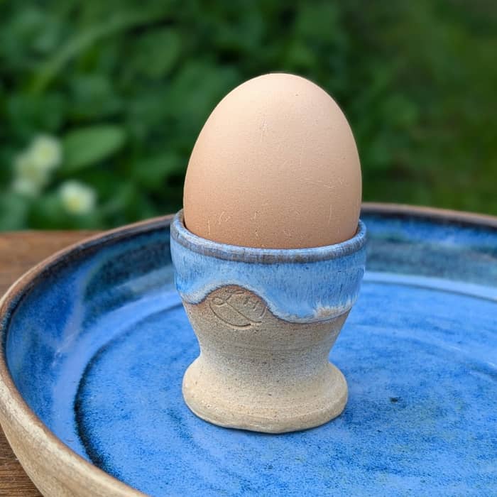 Chocolate or chicken?
Egg cups now out in the wall stall