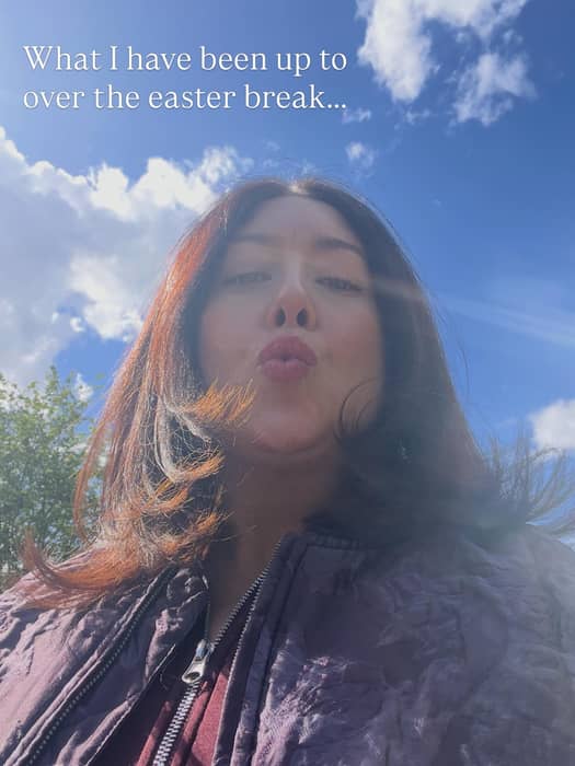 A little insight into what I got up to over the Easter break 🐣

Move your body 🫀
Eat well 🥑
Get outside☀️
Protect your energy ⚡️
Repeat!