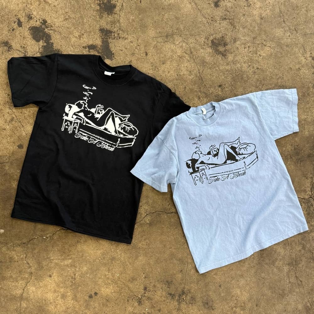 Custom tees made for our friends at Take a Break! Cheers to 