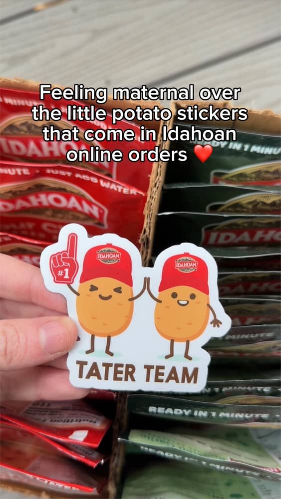 Not to be dramatic, but we would protect the Idahoan potato stickers with our lives 🥹🥔❤️

There ar...