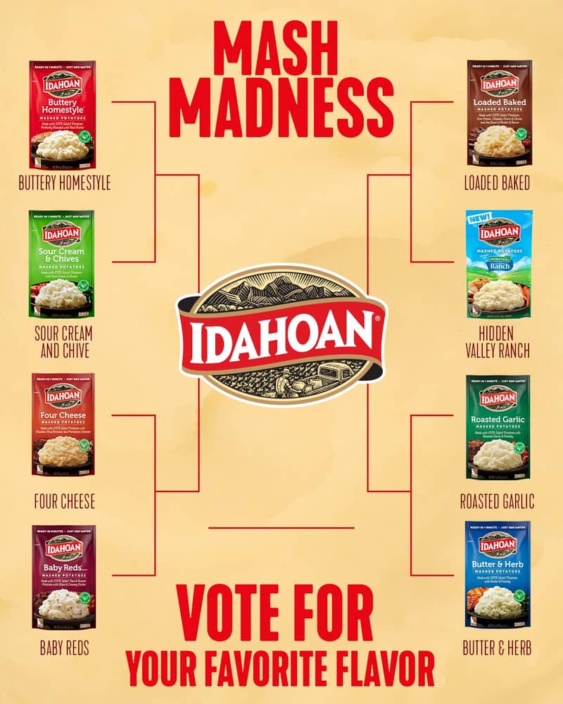 It’s time to let the starch showdown begin. 🥔🏀

Welcome to Mash Madness 2026 where your favorite I...