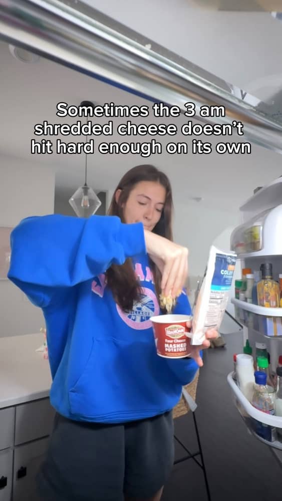 The shredded cheese walked so this could run.