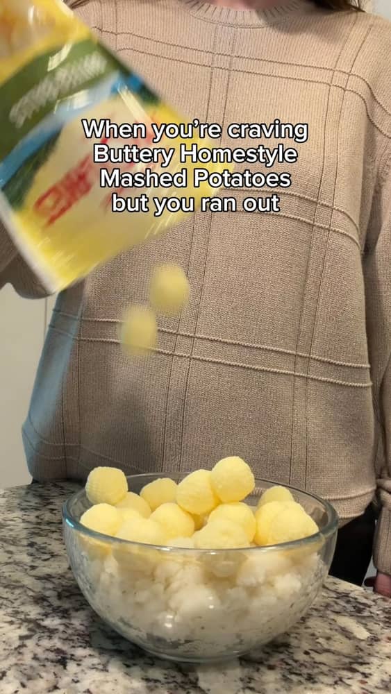 When you’re craving Idahoan Buttery Homestyle and the butter ball trend suddenly starts making a lit...
