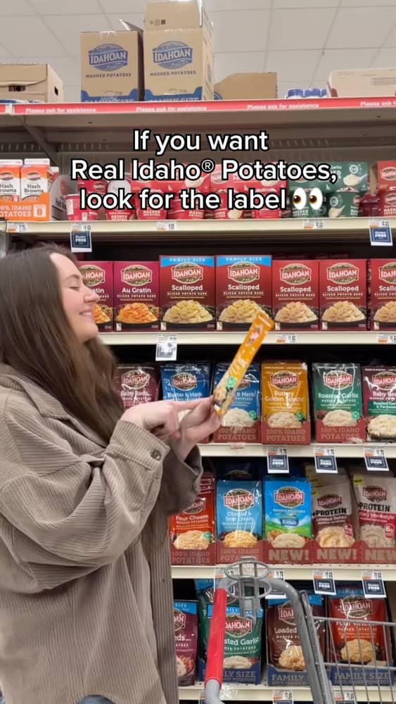 If you want Real Idaho® Potatoes… look for the @idahopotatoes Grown in Idaho® seal 👀🥔

Good news: ...