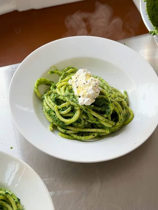 Cottage cheese + greens pasta - in tomorrows (free) newsletter with @theglossmag