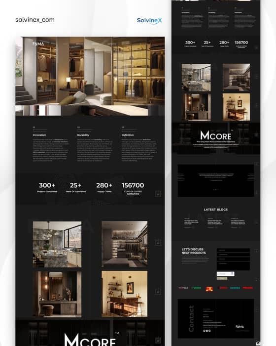 luxury interiors deserve a luxury digital experience ✨

designed this premium ho