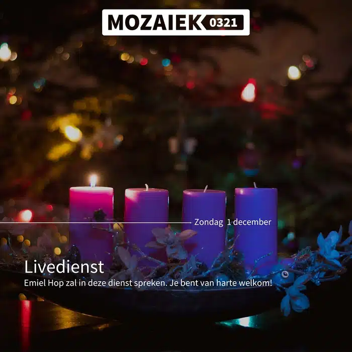 We zien uit naar de livedienst morgen waarin Emiel Hop zal spreken.
Je bent van harte welkom! 
We starten de dienst om 10uur maar vanaf 9.30uur staat de koffie en thee voor je klaar. ☕️

Morgen mogen de kleinste kids (0-4jr) bij binnenkomst naar de crèche gebracht worden. De kinderen in de basisschoolleeftijd hebben geen eigen programma maar blijven in de dienst. 
Er ligt een werkblad voor ze klaar, maar een eigen etuitje met potloden is misschien wel handig! ✏️

Zien we jou morgen?

 #