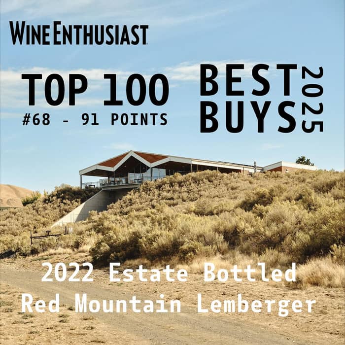 For as long as we’ve been in business, Lemberger has been a part of our tradition here on Red Mountain.We are PROUD to offer a family farmed, estate grown, independently produced red wine that delivers on quality, intrigue, and pair-ability for $20. That’s just not something you see too often.