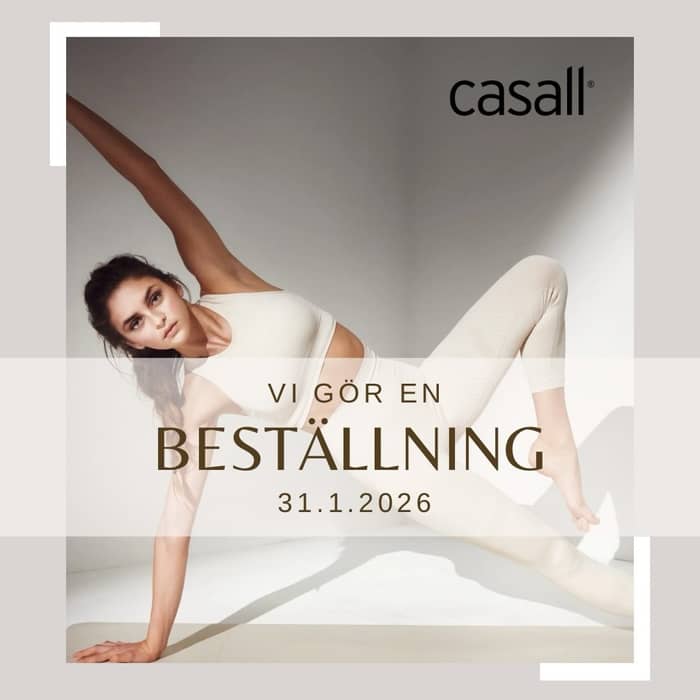 Den sista varje månad gör vi alltid en ICIW beställning, men denna månad gör vi också en Casall beställning 🙂 
Önskar du beställa något, kan du gå in på: 

www.casall.com 
www.iciw.fi 

Och mejla oss till info@traningsverket.fi vad du önskar beställa 🤗

Som guldmedlem hos oss får du -20% på beställningen (gäller både Casall och ICIW). Övriga medlemmar -10%. 
Är du inte medlem hos oss, kan du ändå göra en beställning via oss och slipper då frakt och förtullning 🤗

Observera att rabatterna utgår alltid från ordinariepris och returer kan ej göras.