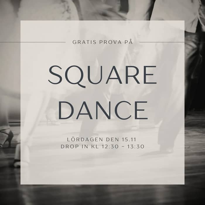 ✨ Testa på Squaredance – helt gratis! ✨

Lördagen den 15 november har du chansen att prova på Squaredance hos oss på Träningsverket, som ordnas av Alandia Square Dancers r.f. 💃🕺

🕐 Tid: 12:30–13:30
📍 Plats: Träningsverket, övre salen
👉 Drop in – kom och gå när du vill under denna timme!

Du behöver inte vara medlem och inte ha någon partner – bara ta med ett leende och bekväma inneskor! 😄

Välkommen att dansa med oss eller prova på något nytt! ❤️ Ingen tidigare erfarenhet behövs!
#squaredance #alandiasquaredancers #träningsverket #gratisprovapå #rörelseglädje