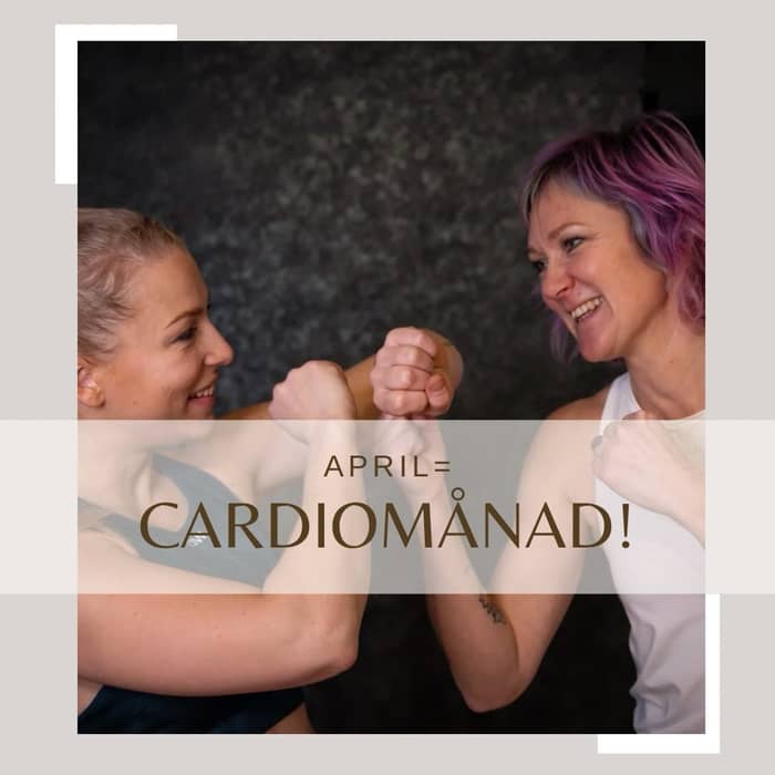 Cardiomånad i april – mer puls, mer energi, fler möjligheter! 🔥

Efter önskemål från er byter vi nu tema – och i april satsar vi helhjärtat på cardio! Tidigare succéer som yogamånaden får nu ge plats åt något som verkligen får hjärtat att slå lite snabbare.💗

Under hela månaden fyller vi schemat med extra pass där kondition, energi och träningsglädje står i fokus. Oavsett om du vill utmana dig själv eller bara få upp pulsen lite extra, finns det något för dig.

Du kan bland annat se fram emot:
✨ Långcycling för dig som älskar uthållighet
✨ Intensiva pass som Grit Cardio
✨ Bodycombat 90 – för dig som vill maxa energin
✨ CirkelFys med extra fokus på flås
✨ Zumba 90 för alla som älskar att dansa till latinska rytmer
✨ Den efterlängtade Bodyattacken är tillbaka
✨ Och kanske hittar du även fler Hyrox Engine-pass i schemat…

Ta chansen att testa något nytt, utmana dig själv och upplev träningsglädjen tillsammans med oss. April – månaden då pulsen får styra! ❤️