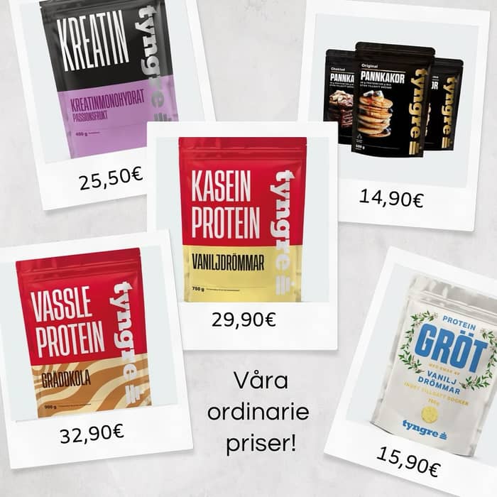 Nu är vårt lager påfyllt med Tyngres produkter 😍 Välkomna in och handla hos oss till schyssta priser! 🤗